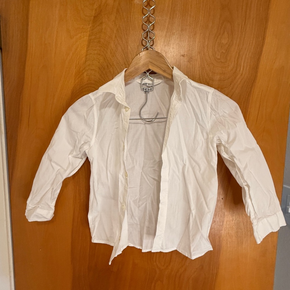 H&M Kids Cream Button-Down Shirt